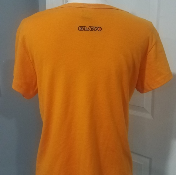 AWESOME HURLEY WOMAN'S TSHIRT XL. YELLOW/ORANGE. - Picture 4 of 9